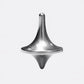 Sleek metal spinning top accessory on white background, compact everyday carry gear